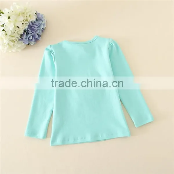 2015 Fashion Children's Tee Girls Shirt Plain Newest Design Shirts for Child of 110-140cm photo-2