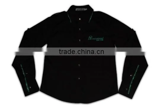 100% Cotton Design China Made Hot Sale Black Women Designer Dress Shirts photo-4