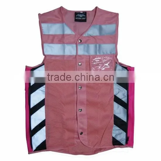 High Quality Roadway Protective High Visability hi Vis Motorcycle Vest photo-2