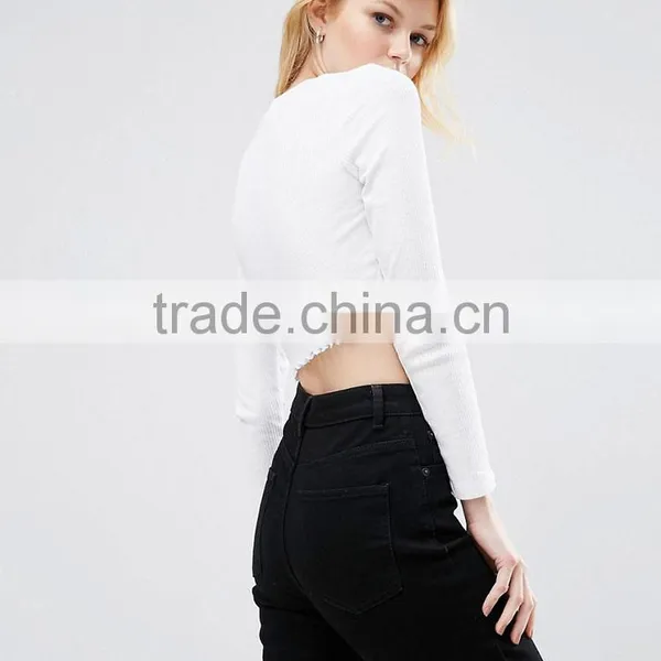 Guangzhou Shandao OEM Casual Summer Women O-neck Short Sleeve 180g 100% Cotton Cropped T-shirt photo-4