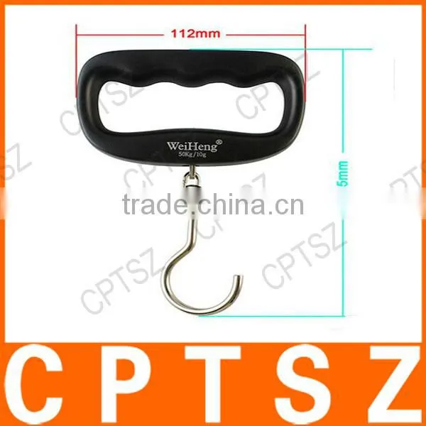 WH-14A 50kg/10g Hand Held Portable Hanging Hook Digital Travle Luggage Digital Weighing Scale photo-3