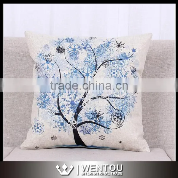 Wholesale Monogram Tree Printed Cushion Cover Pillowcase photo-4