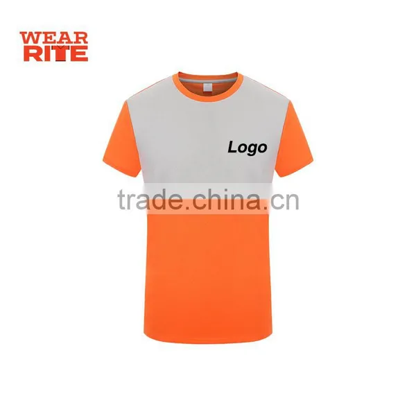 Contrast Color Moisture Wicking Neck Taped Dry Fit T-shirt photo-6
