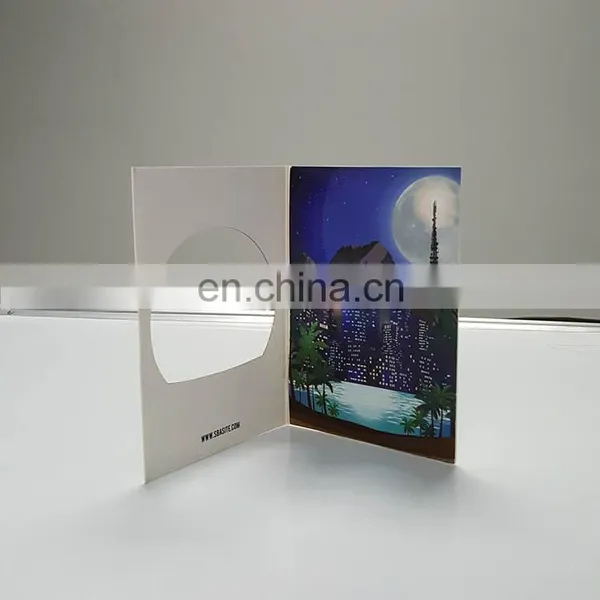 24*18.4*1cm Led Light up Handmade Custom Greeting Cards for Gift photo-4