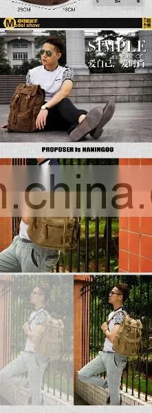 JL Bag17012 2017 Canvas Bag Student Bag Backpack Shoulder Bag photo-6