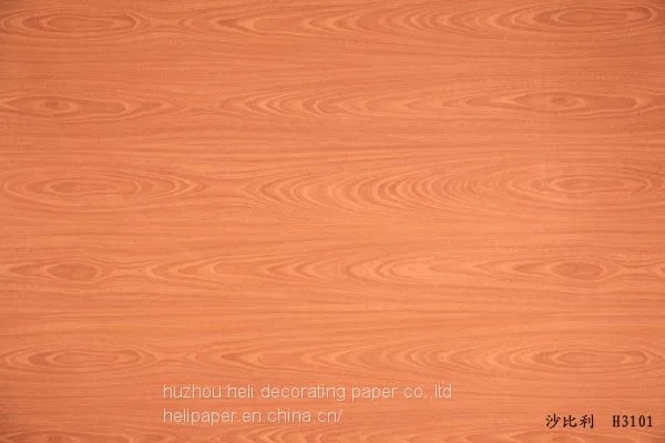 Sapele Wood Grain Decorative Paper