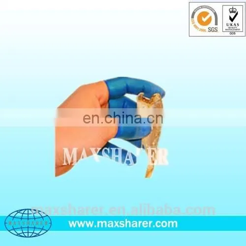 High Rate Blue Cot Rubber Finger Protector