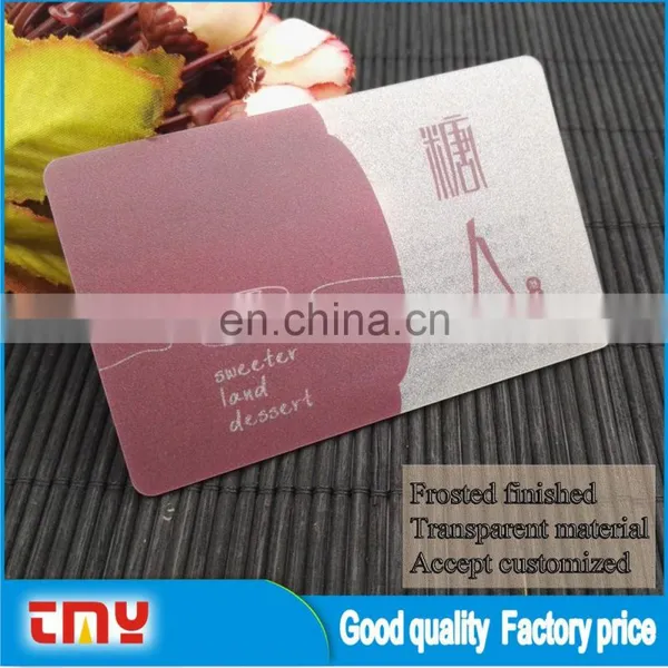 Good Quality Transparent Material Pvc Business Card photo-3