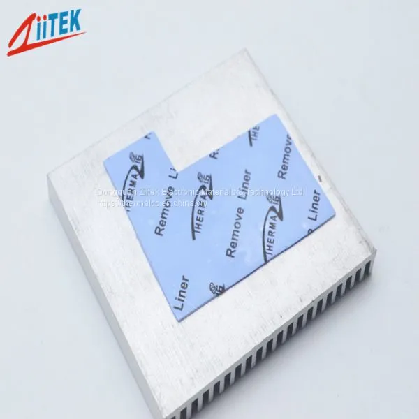 4mm Thickness Blue Color High Conductivity Silicone Thermal Gap Filler Pads photo-4