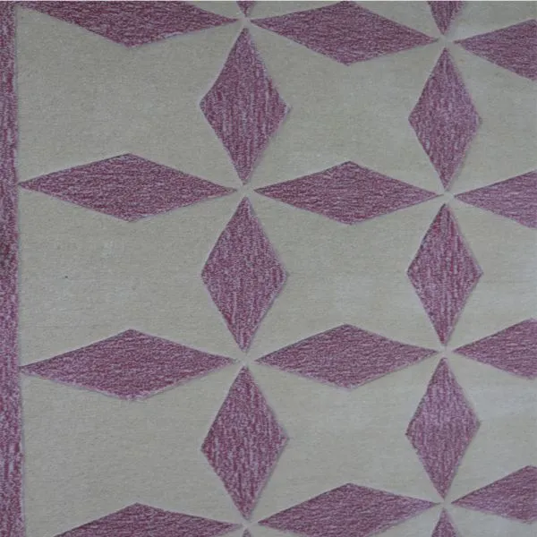 Pink Floral Cut Pile Area Rug Modern Floor Carpet Rugs For Living Room photo-3