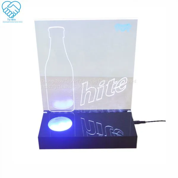 Hot Sale OEM Countertop Clear Acrylic Wine Dispaly With Light photo-4