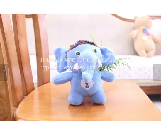 Cute Keychain Plush Toy Elephant Tiny Custom Little Doll photo-3