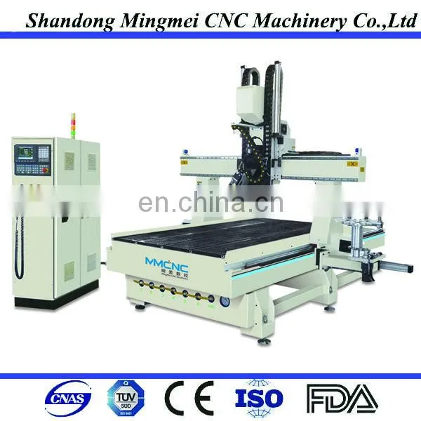 Wood MDF Plastic Aluminum Metal 3d Desktop 4 Axis Cnc Router Engraver Machine photo-4