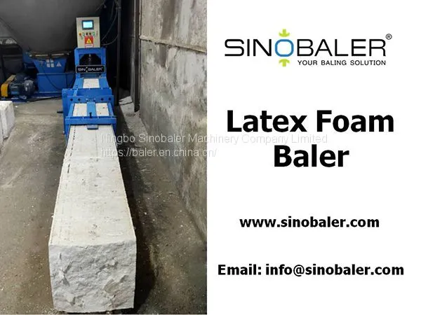 Latex Foam Baler Machine