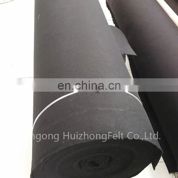 Black Polyester Solid Felt ,thickness 4-5 Mm. Colour Black photo-6
