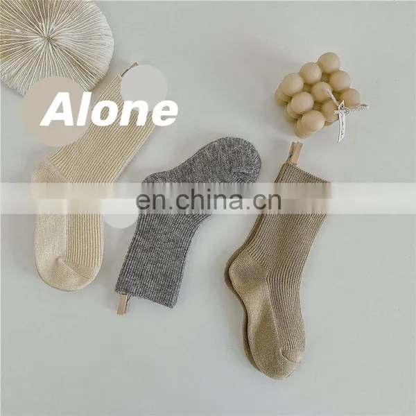 Angolan Rabbit Wool Korean Children's Socks Soft Waxy Double Needle Children's Socks Thickened Winter Warm Children's Socks photo-4