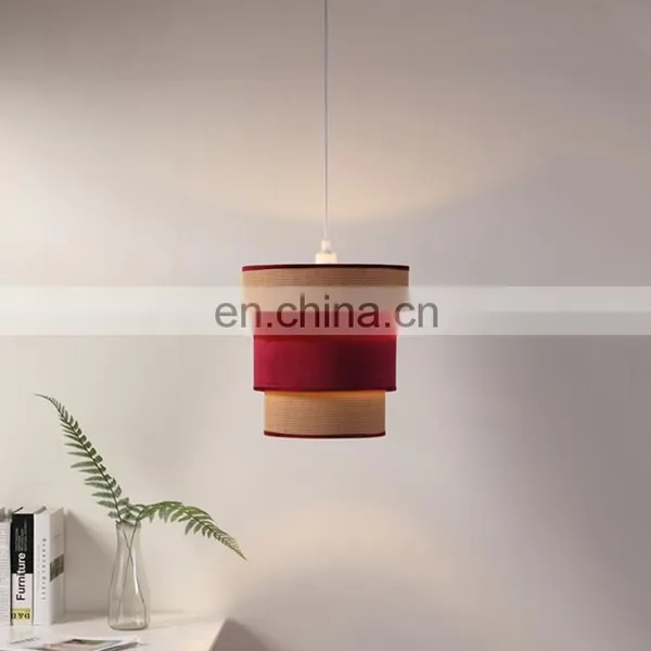 Modern Design Cheap Custom Rattan Living Room Green Modern Ceiling Pendant Lamp Hanging for Home photo-5
