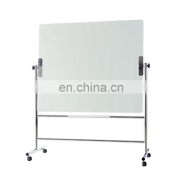 Hot Sale Customized Tempered Magnetic Double Sided Mobile Glass Whiteboard photo-3