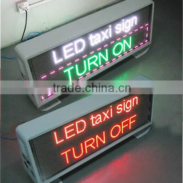 Hot Sale Wireless P5 Full Color 960*320mm Led Taxi Roof Advertising Sign Display 	axi Led Screen Panel photo-3
