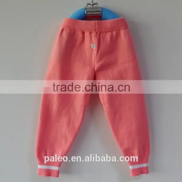 Soft 100% Cotton Knitted Parttern Girls Night Pants photo-3
