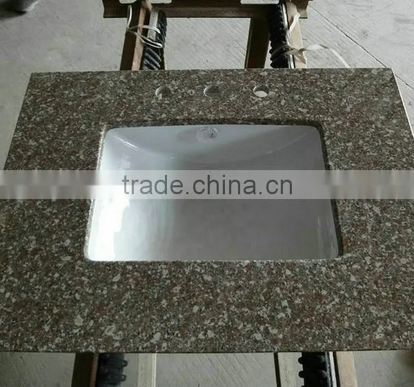 Product Easy to Sell One Piece Sink Granite Vanity Top Made in China photo-4