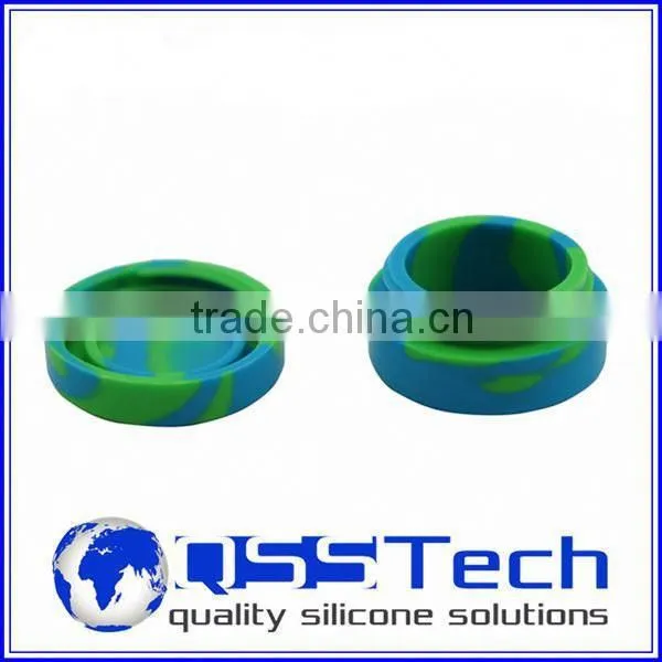 High Quality 7ml Customized Small Airtight Clear Glass Nut Storage Jar/ Oil Dab Wax Container/ Silicone Wax and Oil Container