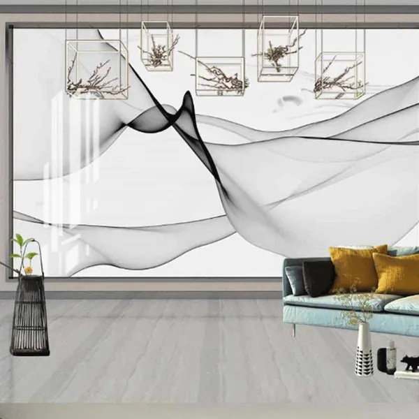 Modern Decorative 3D Murals Wallpaper Acoustic Wall Panels Wallpaper Murals Drop Ship photo-4