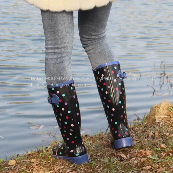 China Woman Rubber Boot, Popular Style Female Rubber Shoes,Colourful Ladies Rubber Boots,Woman Rubber Rain Boot,Outdoors Boots photo-3