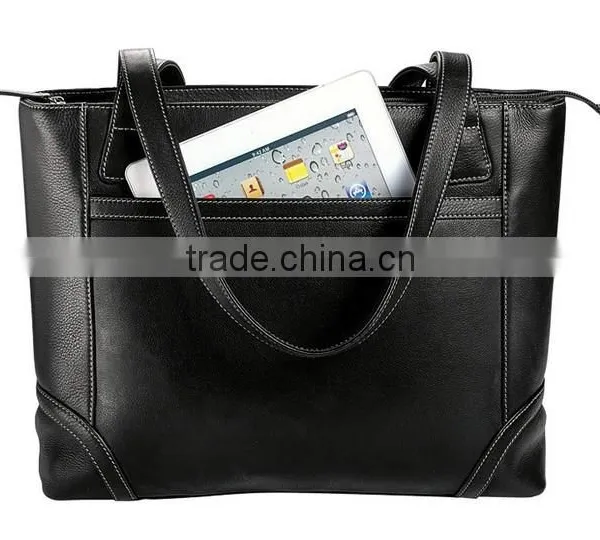 Hot Selling Wholesale Pebble Leather Women Tote Bag Leather Bags for Laptop Manufacture photo-4