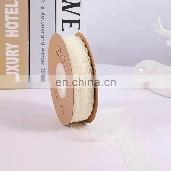 Wholesale Factory Lace Decorative Nylon Lace Burlap Gift Ribbon For DIY Decoration photo-5