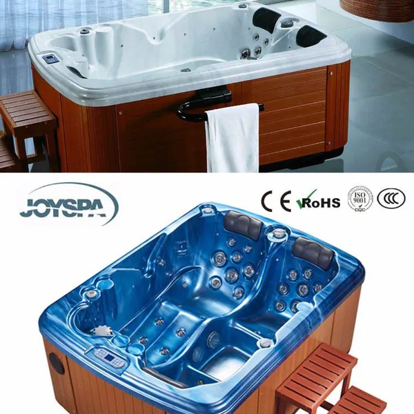 Deluxe Series Massage Spa Tub 3 Person Indoor Bathtub With Stair photo-6