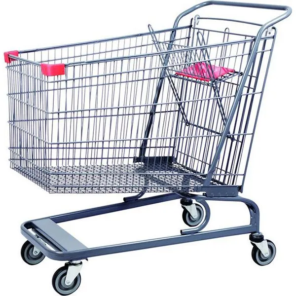 European Style Steel Supermarket Trolley Manufacture photo-5