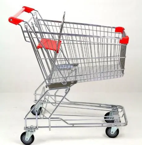 Wholesale 80L Metal Shopping Trolley With Safety Belt for Supermarket photo-4