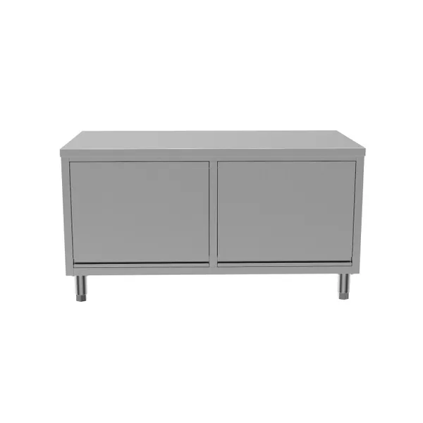 Working Cabinet With Front and Back Sliding Doors