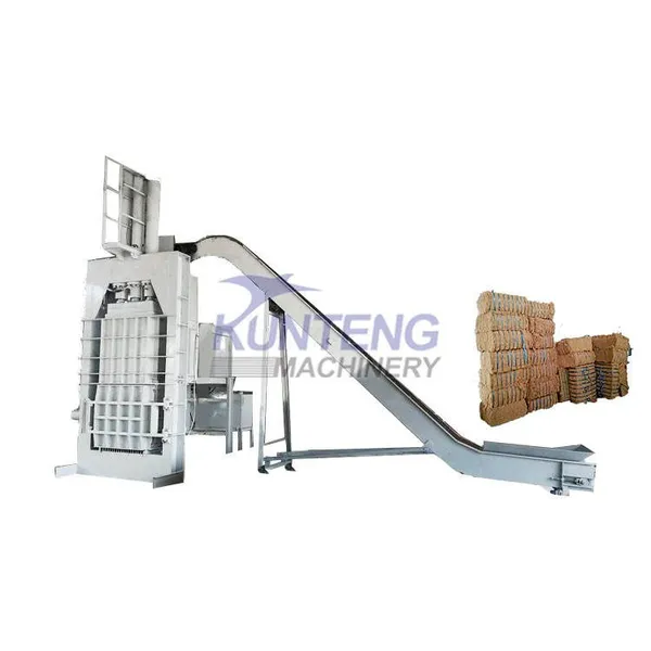 Hydraulic Pressure Vertical Coir Fiber Baling Machine Coconut Fiber Baler Equipment EPC