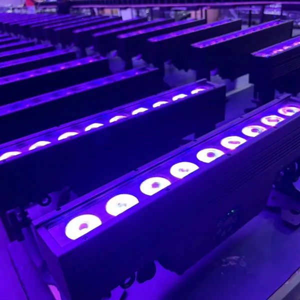 9*18w Led RGBWA UV 6 in 1 Waterproof Wall Wash Light Stage Battery Light