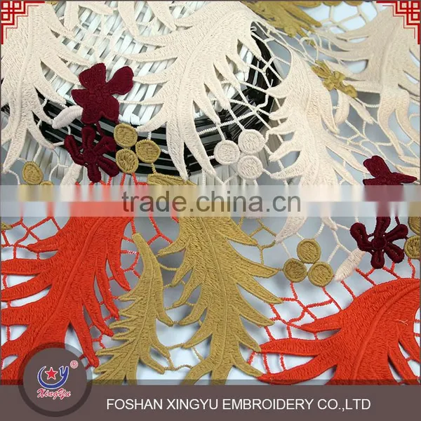 New Garment Multi-color Textle Fabric of Baby or Adult 100% Embroidery African Silk Lace