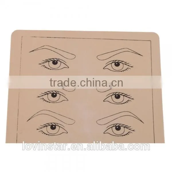 Beige Eyebrow Lips Picture Tattoo Permanent Makeup Simulation Practice Skin photo-4