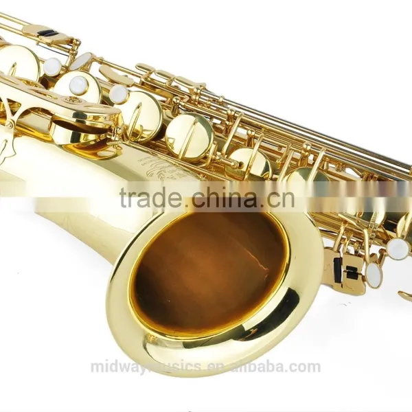 Electrophoresis Gold Lacquer Tenor Saxophone AT85G From China photo-4