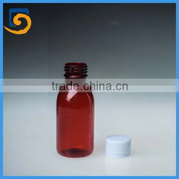 Pharmaceutical Industrial Use and Liquid Medicine Use 100ml Amber Plastic PET Bottle Wholesale photo-2