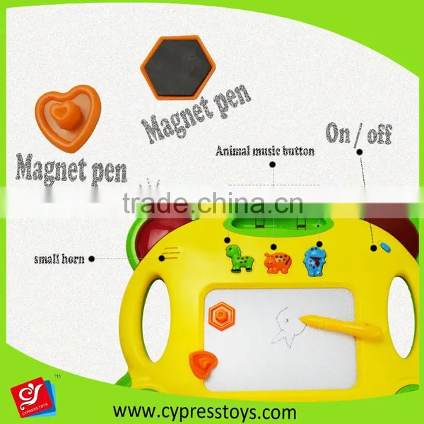 Hot Selling Item Magnetic Erasable Colorful Drawing Board With Light and Sounds photo-3