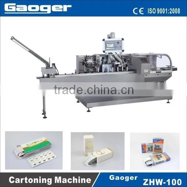 ZHB-100 Plastic Bottle Automatic Cartoning Machine