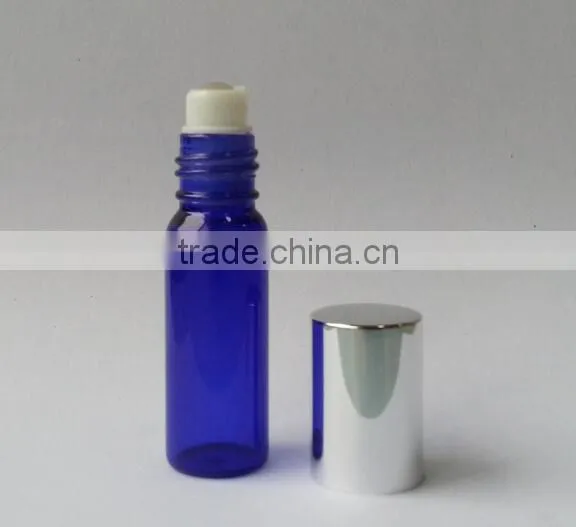 10ml Green Blue Amber Clear Roll on Glass Bottle for Essential Oil With Plastic Black Cap photo-4