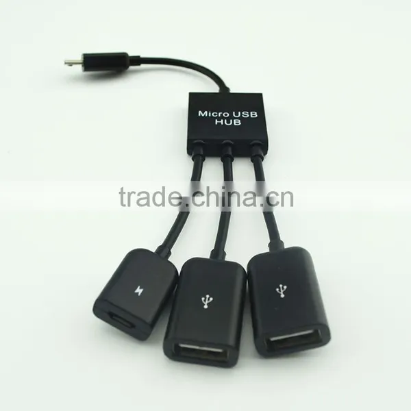 Customization 3 in 1 Micro Usb Hub Adapter for Mobile Phone photo-6