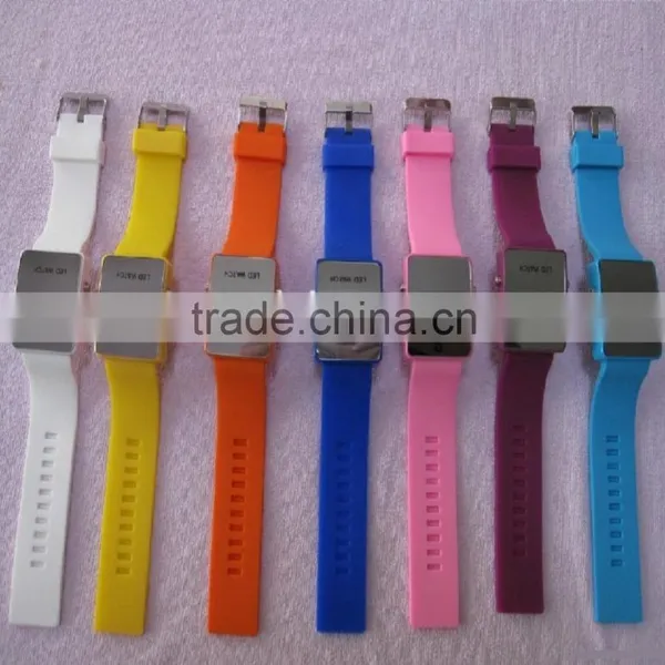 Custom Digtal Digtal Silicone Led Watch