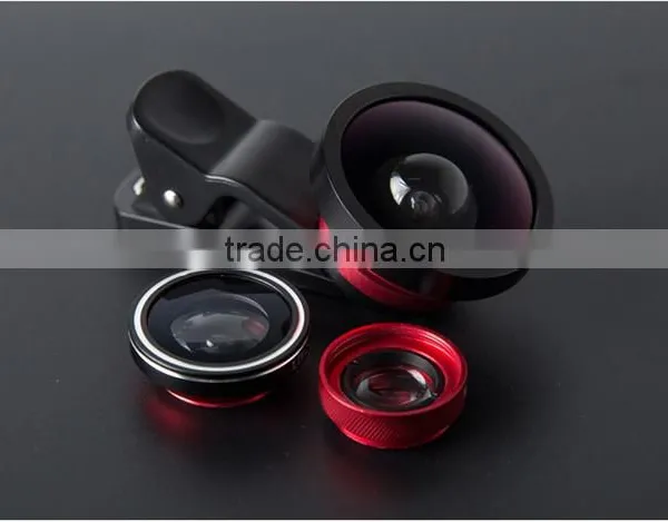 3 in 1 Marco+0.4x Wide-Angle+180 Fisheye Camera Lens For Smart Phones photo-3