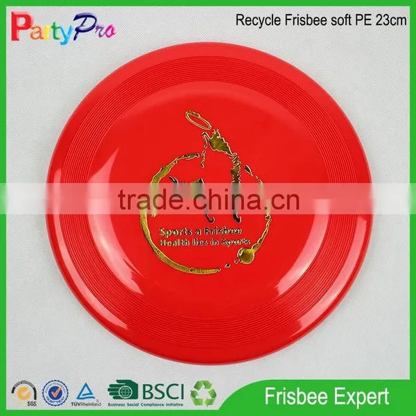 Philippines Market 2015 BSCI Factory Cat Toys for Kids Soft PE 23cm Dia Plastic Frisbee for Sales photo-6