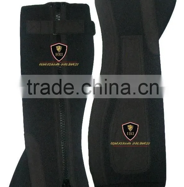 Black With Brown Neoprene Half Chaps / Horse Riding Half Chaps / Horse Riding Colorful Half Chaps/Gaiters