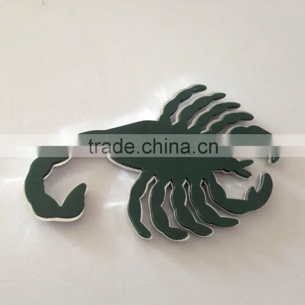 Manufacturer Fashion Sticker Car Design 3D ABS Plastic Chrome Car Decoration Sticker photo-5