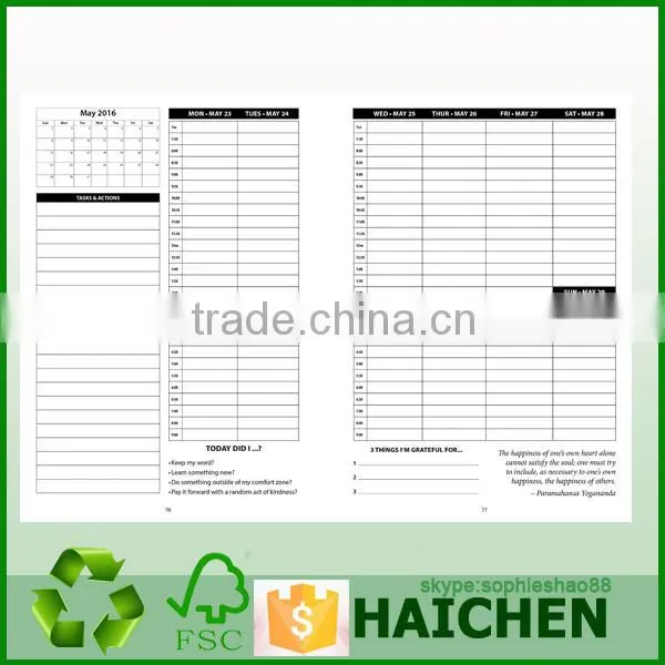 Paper Board Printing Cover Spiral Notebook photo-2